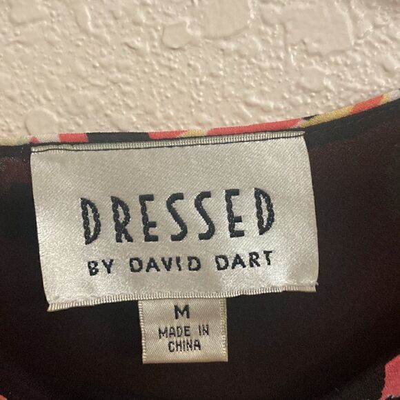 🌸🌸DRESSED BY DAVID PINK FLORAL HIGH LOW TOP SIZE M! - Picture 6 of 8